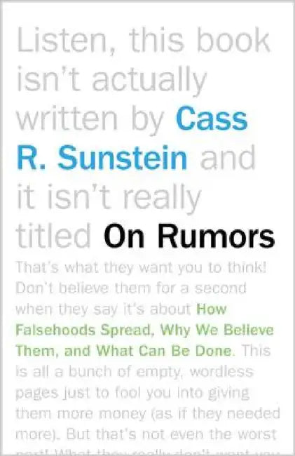 Buy On Rumors (English, Cass R. Sunstein) — BookShops.in