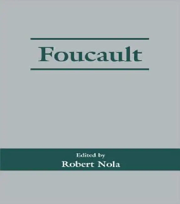 Buy Foucault (English, Robert Nola) — BookShops.in