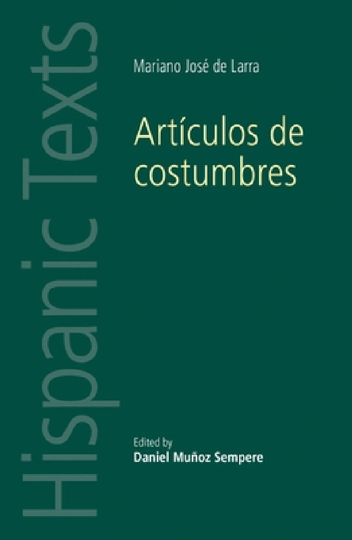 Buy ArtÃculos de Costumbres (English, Daniel Muñoz Sempere) — BookShops.in