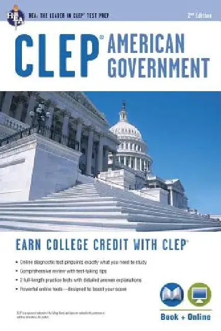 Buy Clep(r) American Government Book + Online (English, Preston Jones) — BookShops.in