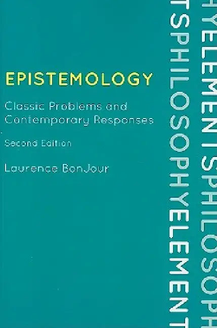 Buy Epistemology (English, Laurence Bonjour) — BookShops.in