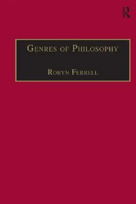 Buy Genres of Philosophy (English, Robyn Ferrell) โ BookShops.in
