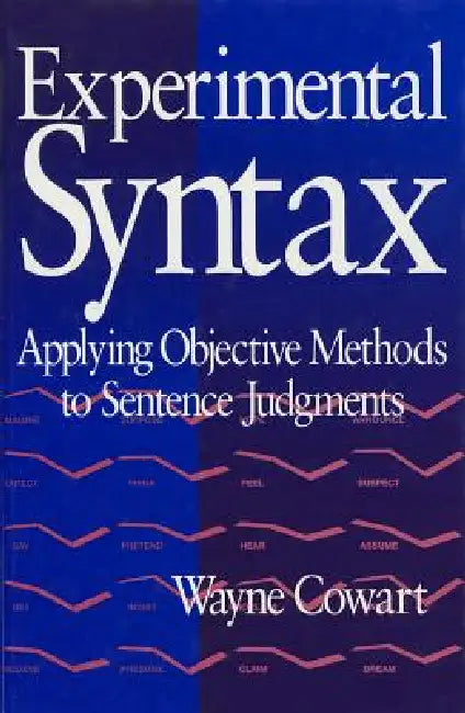 Buy Experimental Syntax (English, Wayne Cowart) — BookShops.in