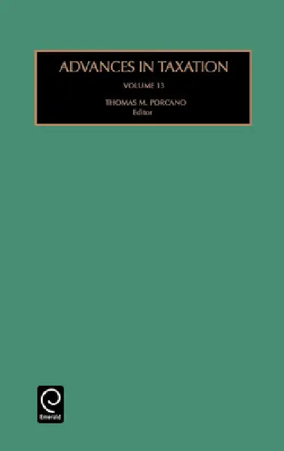 Buy Advances in Taxation (English, Thomas M. Porcano) — BookShops.in