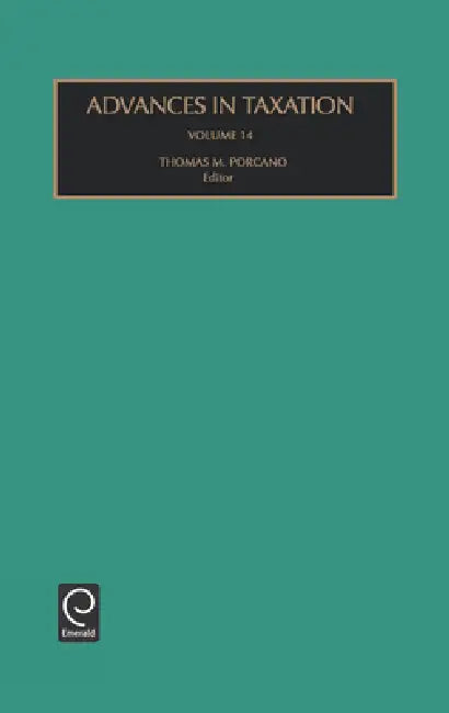 Buy Advances in Taxation (English, Thomas M. Porcano) — BookShops.in