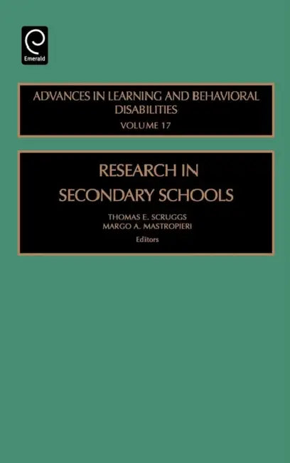 Buy Research in Secondary Schools (English, Thomas E. Scruggs | Margo a. Mastropieri) — BookShops.in