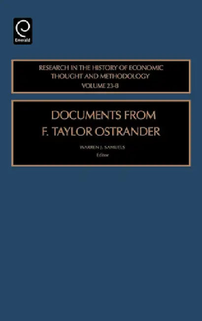 Buy Documents from F. Taylor Ostrander (English, Jeff E. Biddle | Ross B. Emmett | Warren J. Samuels) — BookShops.in