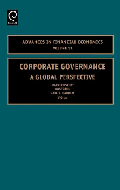 Buy Corporate Governance (English, Mark Hirschey | Kose John | Anil K. Makhija) — BookShops.in