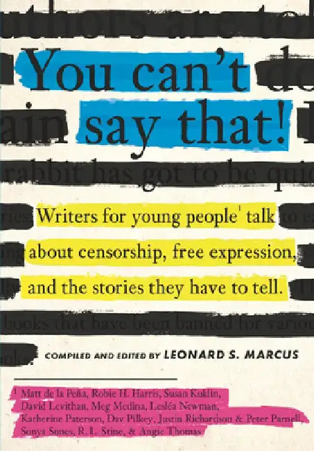 Buy You Can't Say That (English, Leonard S. Marcus) — BookShops.in