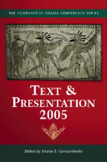 Buy Text & Presentation, 2005 (English, Stratos E. Constantinidis) — BookShops.in