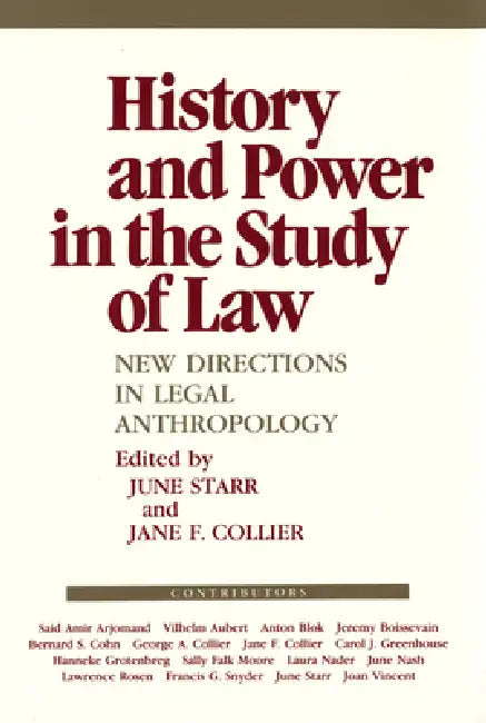 Buy History and Power in the Study of Law (English, June Starr | Jane F. Collier) — BookShops.in
