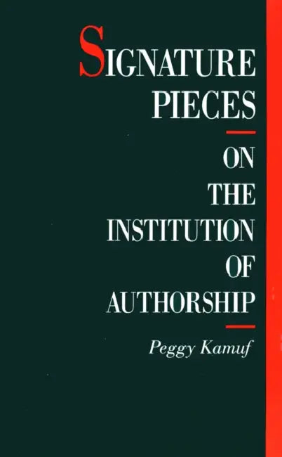 Buy Signature Pieces (English, Peggy Kamuf) — BookShops.in