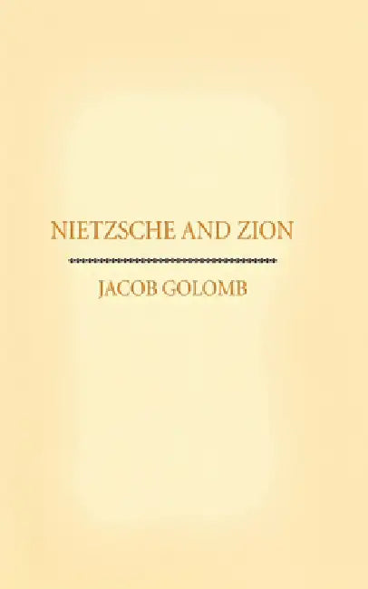 Buy Nietzsche and Zion (English, Jacob Golomb) — BookShops.in