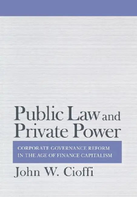 Buy Public Law and Private Power (English, John Cioffi) — BookShops.in