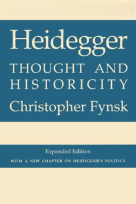 Buy Heidegger (English, Christopher Fynsk) โ BookShops.in