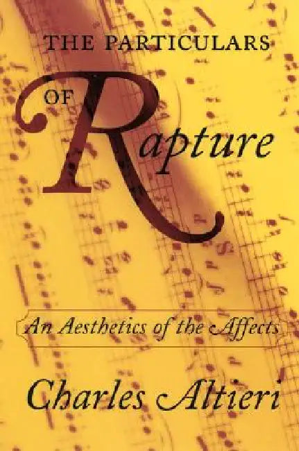 Buy The Particulars of Rapture (English, Charles Altieri) — BookShops.in