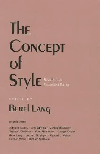 Buy The Concept of Style (English, Berel Lang) — BookShops.in