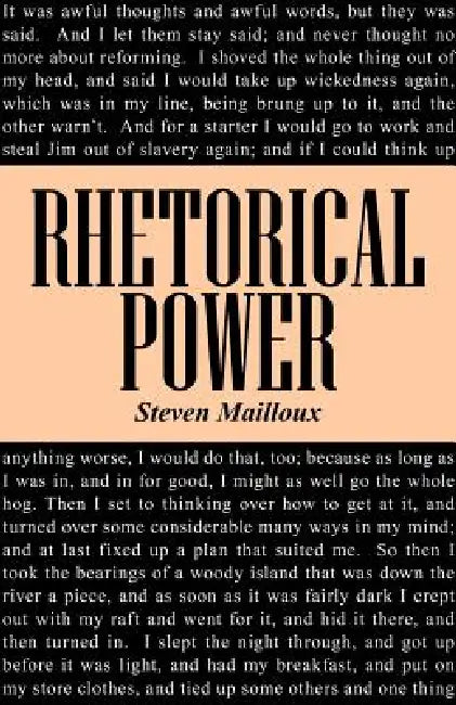 Buy Rhetorical Power (English, Steven Mailloux) β BookShops.in