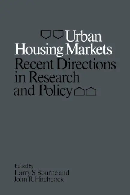 Buy Urban Housing Markets (English, Larry Bourne | John Hitchcock) — BookShops.in
