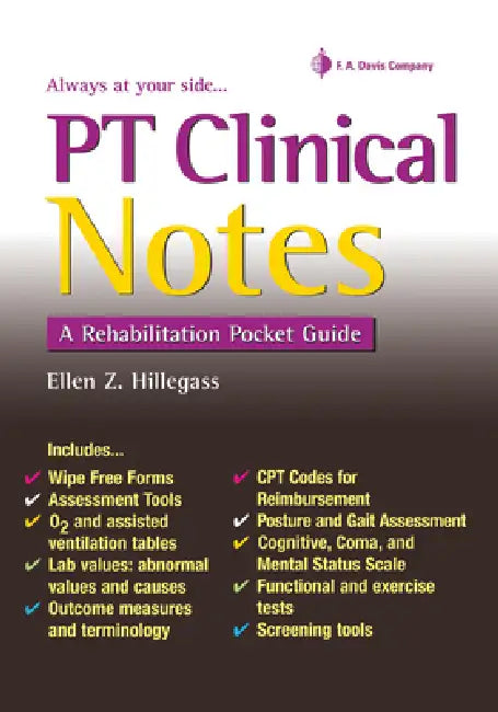 Buy PT Clinical Notes | by Ellen Z. Hillegass | F. A. Davis Company | by Ellen Z. Hillegass | F. A. Davis Company | by Ellen Z. Hillegass | F. A. Davis Company | by Ellen Z. Hillegass | F. A. Davis Company | by Ellen Z. Hillegass | F. A. Davis Company | by Ellen Z. Hillegass | F. A. Davis Company | by Ellen Z. Hillegass | F. A. Davis Company | by Ellen Z. Hillegass | F. A. Davis Company | by Ellen Z. Hillegass | F. A. Davis Company | by Ellen Z. Hillegass | F. A. Davis Company | by Ellen Z. Hillegas — BookShops.in