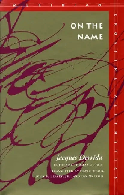 Buy On the Name (English, Jacques Derrida) — BookShops.in