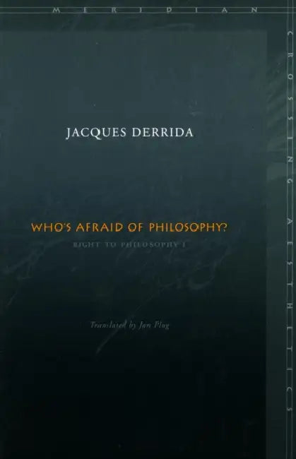 Buy Who's Afraid of Philosophy? (English, Jacques Derrida | Jan Plug) — BookShops.in