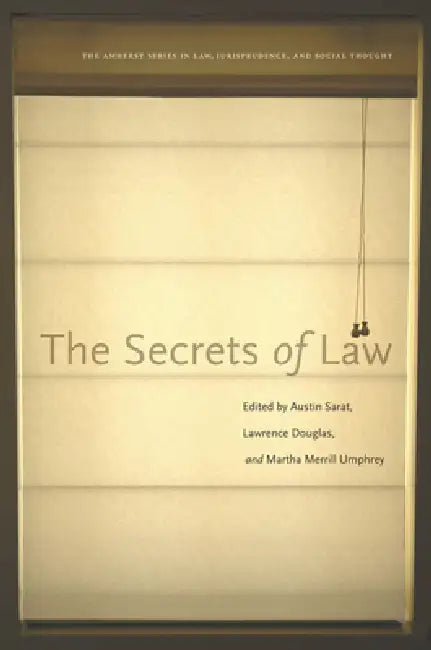 Buy The Secrets of Law (English, Austin Sarat | Lawence Douglas | Martha Merrill Umphrey) — BookShops.in
