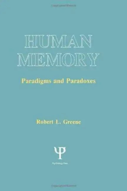 Buy Human Memory (English, Robert L. Greene) — BookShops.in