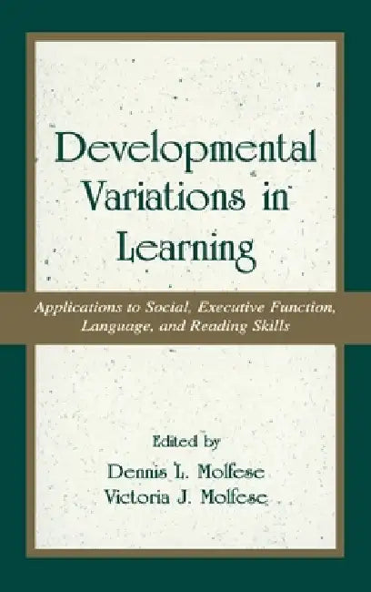 Buy Developmental Variations in Learning (English, Victoria J. Molfese) — BookShops.in
