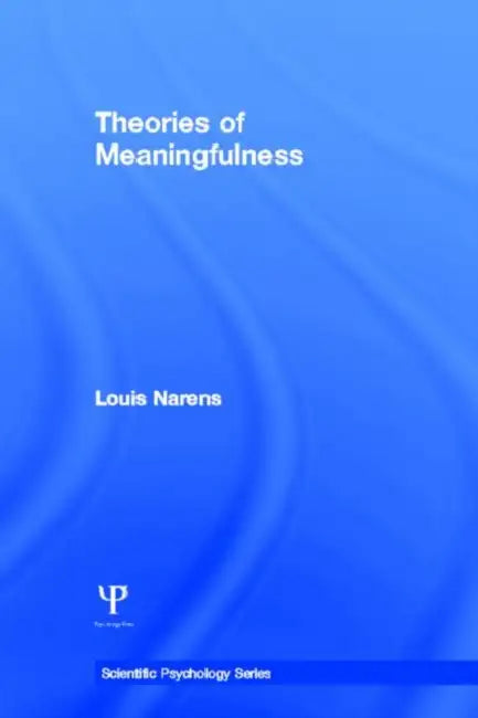 Buy Theories of Meaningfulness (English, Louis Narens) — BookShops.in