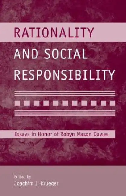 Buy Rationality and Social Responsibility (English, Joachim I. Krueger) — BookShops.in