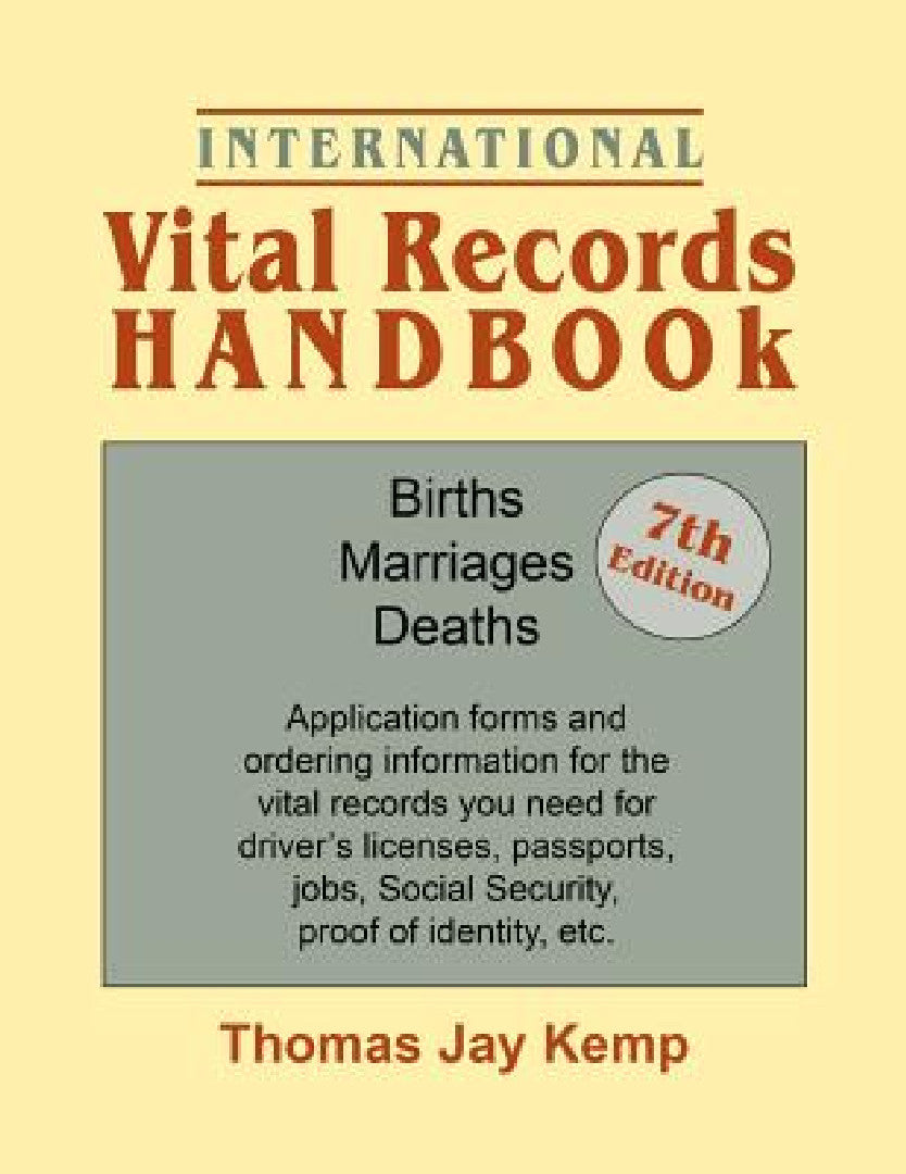 Buy International Vital Records Handbook. 7th Edition (English, Thomas Jay Kemp) — BookShops.in