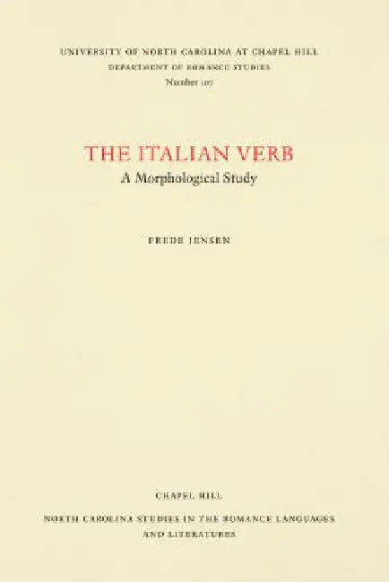 Buy The Italian Verb (English, Frede Jensen) — BookShops.in