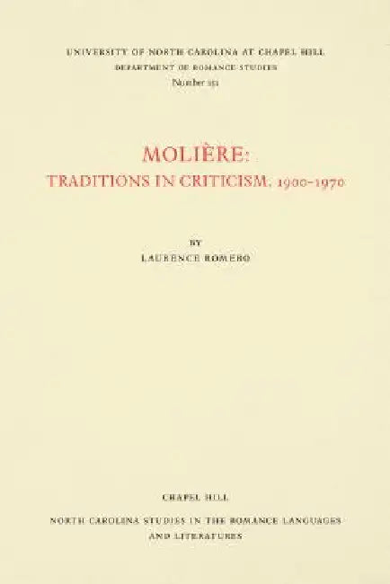 Buy Molière (English, Laurence Romero) — BookShops.in