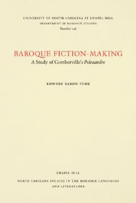 Buy Baroque Fiction-Making (English, Edward Baron Turk) — BookShops.in
