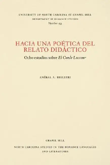 Buy Hacia una poética del relato didáctico (English, Aníbal A. Biglieri) — BookShops.in