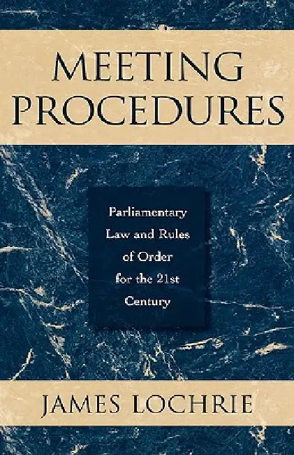 Buy Meeting Procedures (English, James Lochrie) — BookShops.in