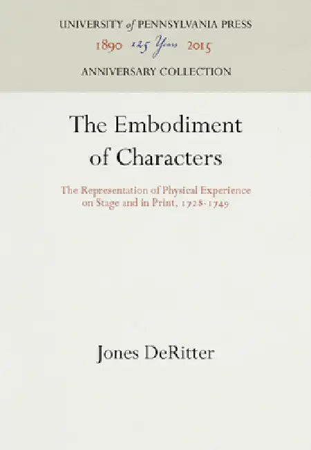 Buy The Embodiment of Characters (English, Jones Deritter) — BookShops.in