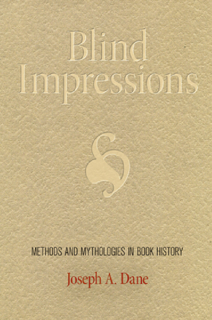 Buy Blind Impressions (English, Joseph A. Dane) — BookShops.in