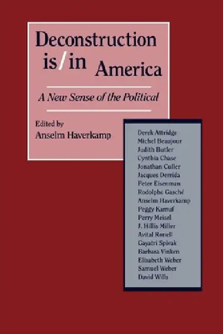 Buy Deconstruction Is/In America (English, Anselm Haverkamp) โ BookShops.in