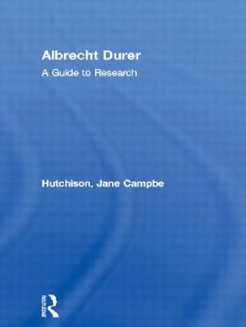 Buy Albrecht Durer (English, Jane Campbell Hutchison) — BookShops.in
