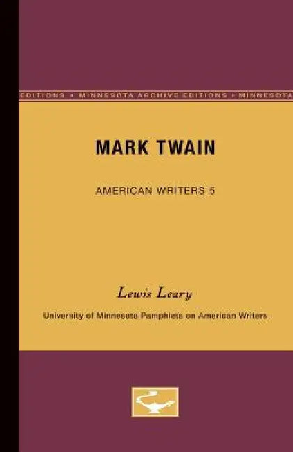 Buy Mark Twain - American Writers 5 (English, Lewis Leary) — BookShops.in