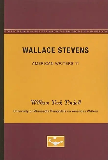 Buy Wallace Stevens - American Writers 11 (English, William York Tindall) — BookShops.in