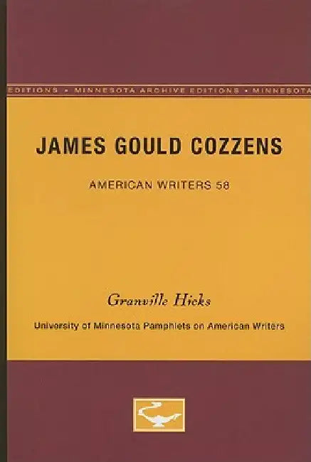 Buy James Gould Cozzens - American Writers 58 (English, Granville Hicks) — BookShops.in