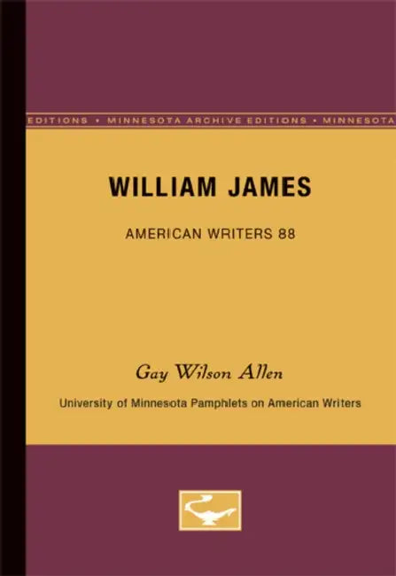 Buy William James - American Writers 88 (English, Gay Wilson Allen) — BookShops.in