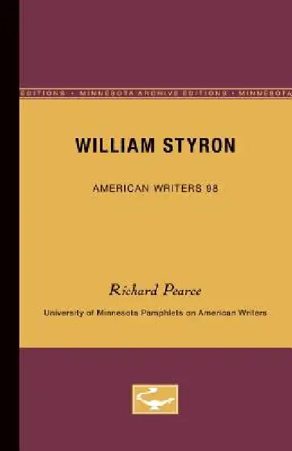 Buy William Styron - American Writers 98 (English, Richard Pearce) — BookShops.in