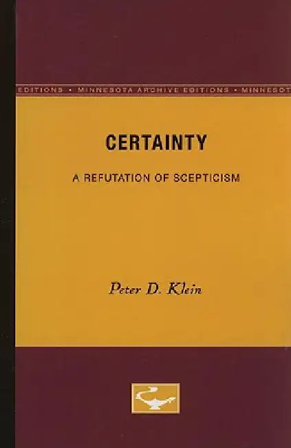 Buy Certainty (English, Peter D. Klein) — BookShops.in
