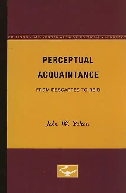Buy Perceptual Acquaintance (English, John W. Yolton) — BookShops.in