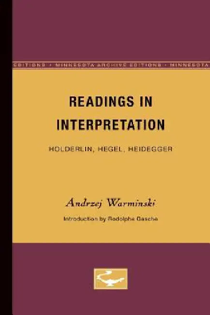 Buy Readings in Interpretation (English, Andrzej Warminski) β BookShops.in