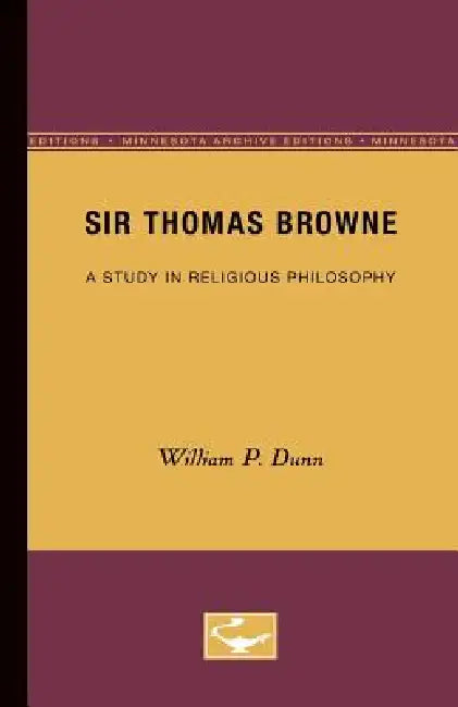 Buy Sir Thomas Browne (English, William P. Dunn) — BookShops.in